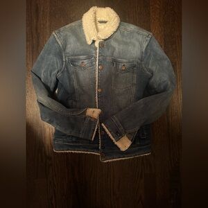 J.CREW DENIM SHERPA JACKET. NWT 💙
